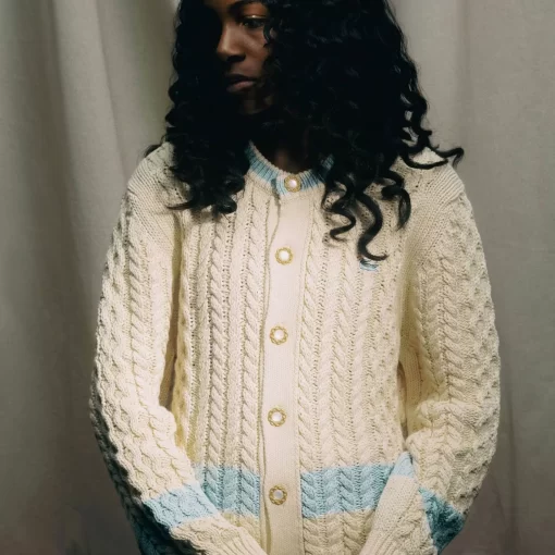 Lacoste Knitwear- X Le Fleur Striped Cardigan