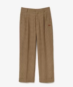 Lacoste Trousers & Shorts- X Le Fleur Tapered Checked Pants