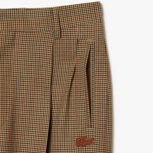 Lacoste Trousers & Shorts- X Le Fleur Tapered Checked Pants