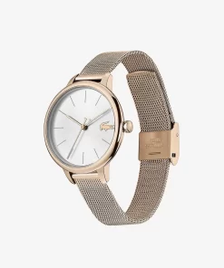 Lacoste Watches-Ladies Cannes Watch With Rose Gold Ip Plated Strap