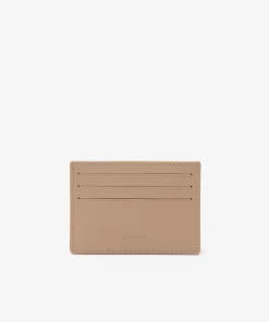 Lacoste Wallets & Small Leather Goods-Leather Monogram Print Card Holder