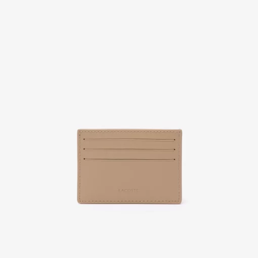 Lacoste Wallets & Small Leather Goods-Leather Monogram Print Card Holder