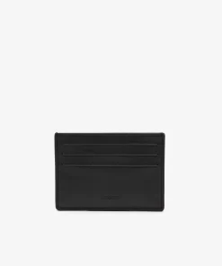 Lacoste Wallets & Small Leather Goods-Leather Monogram Print Card Holder