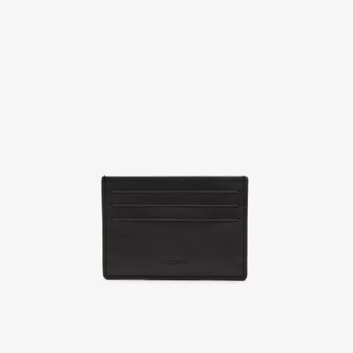 Lacoste Wallets & Small Leather Goods-Leather Monogram Print Card Holder