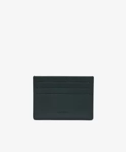 Lacoste Wallets & Small Leather Goods-Leather Monogram Print Card Holder