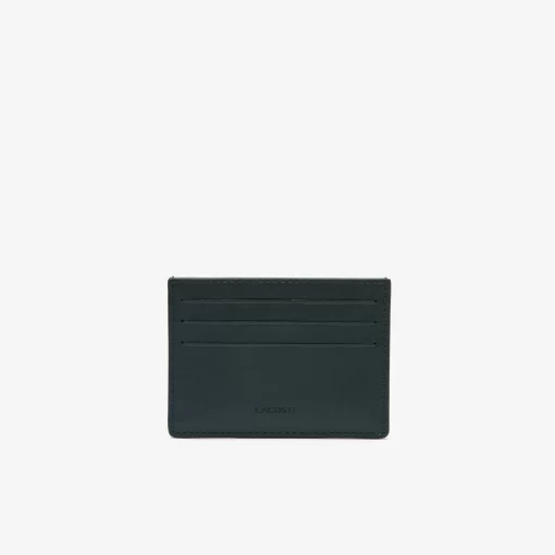 Lacoste Wallets & Small Leather Goods-Leather Monogram Print Card Holder