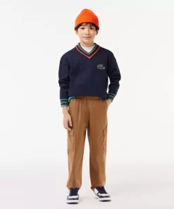 Lacoste Boy Clothing-Lightweight Gabardine Cargo Pants