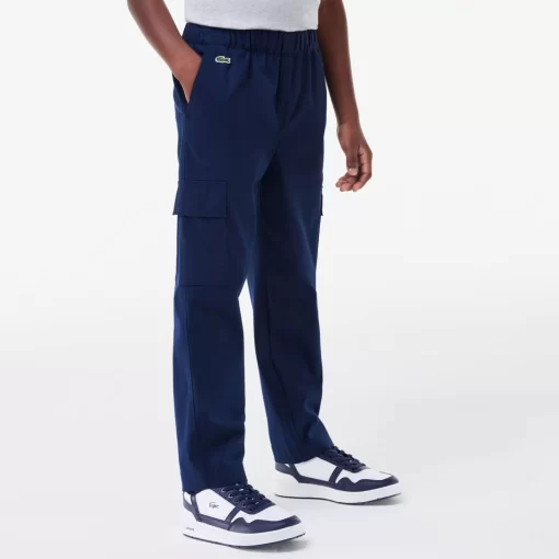 Lacoste Boy Clothing-Lightweight Gabardine Cargo Pants