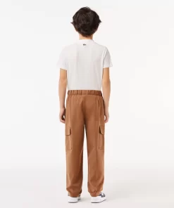 Lacoste Boy Clothing-Lightweight Gabardine Cargo Pants