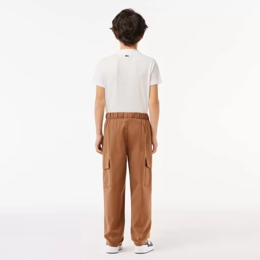 Lacoste Boy Clothing-Lightweight Gabardine Cargo Pants