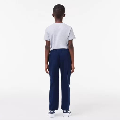 Lacoste Boy Clothing-Lightweight Gabardine Cargo Pants