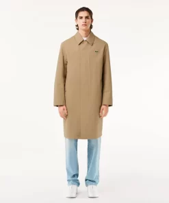 Lacoste Jackets & Coats-Lightweight Showerproof Cotton Twill Trench Coat