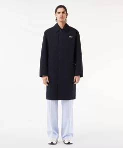 Lacoste Jackets & Coats-Lightweight Showerproof Cotton Twill Trench Coat