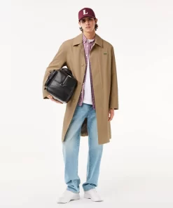 Lacoste Jackets & Coats-Lightweight Showerproof Cotton Twill Trench Coat