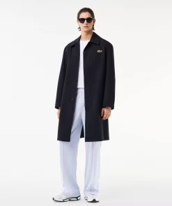 Lacoste Jackets & Coats-Lightweight Showerproof Cotton Twill Trench Coat