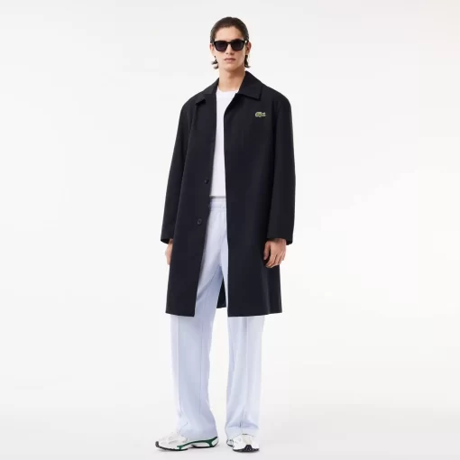 Lacoste Jackets & Coats-Lightweight Showerproof Cotton Twill Trench Coat