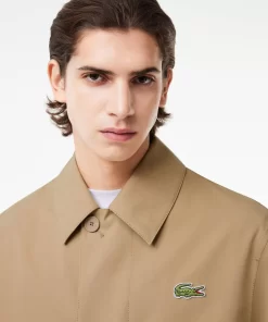 Lacoste Jackets & Coats-Lightweight Showerproof Cotton Twill Trench Coat