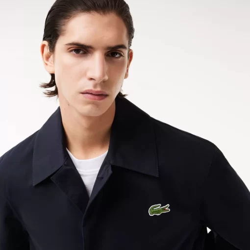 Lacoste Jackets & Coats-Lightweight Showerproof Cotton Twill Trench Coat