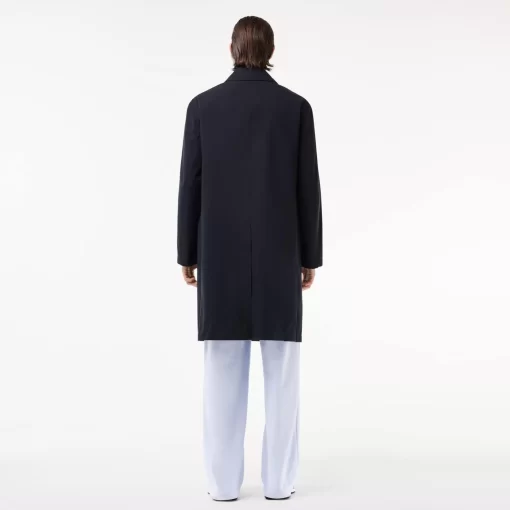 Lacoste Jackets & Coats-Lightweight Showerproof Cotton Twill Trench Coat