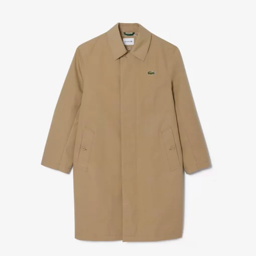 Lacoste Jackets & Coats-Lightweight Showerproof Cotton Twill Trench Coat