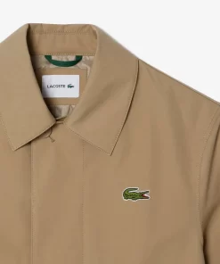 Lacoste Jackets & Coats-Lightweight Showerproof Cotton Twill Trench Coat