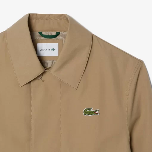 Lacoste Jackets & Coats-Lightweight Showerproof Cotton Twill Trench Coat