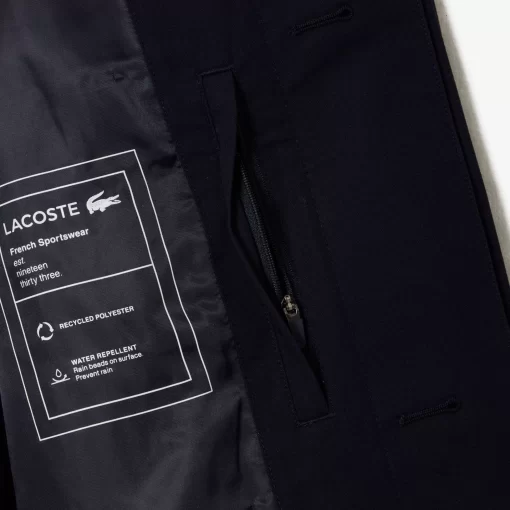 Lacoste Jackets & Coats-Lightweight Showerproof Cotton Twill Trench Coat