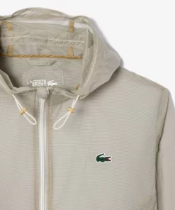 Lacoste Fitness & Training-Lightweight Showerproof Hooded Sport Jacket