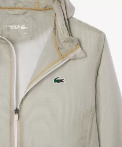 Lacoste Fitness & Training-Lightweight Showerproof Hooded Sport Jacket