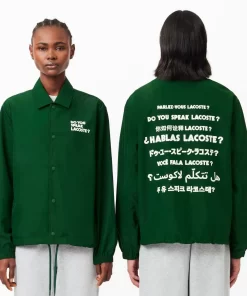 Lacoste Jackets & Coats-Lightweight Showerproof Ripstop Coach Jacket