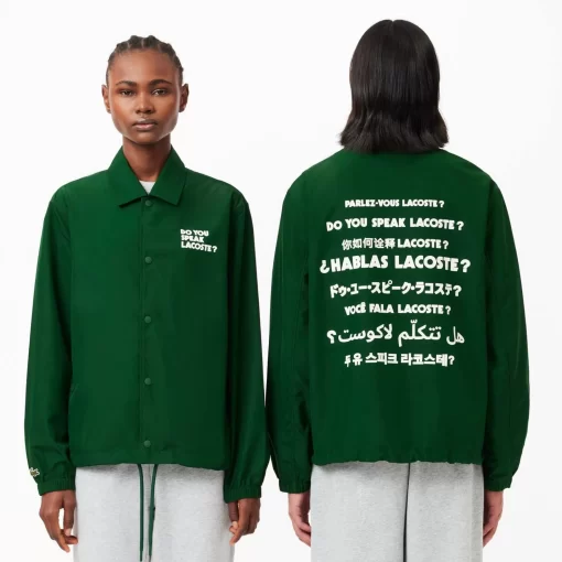 Lacoste Jackets & Coats-Lightweight Showerproof Ripstop Coach Jacket