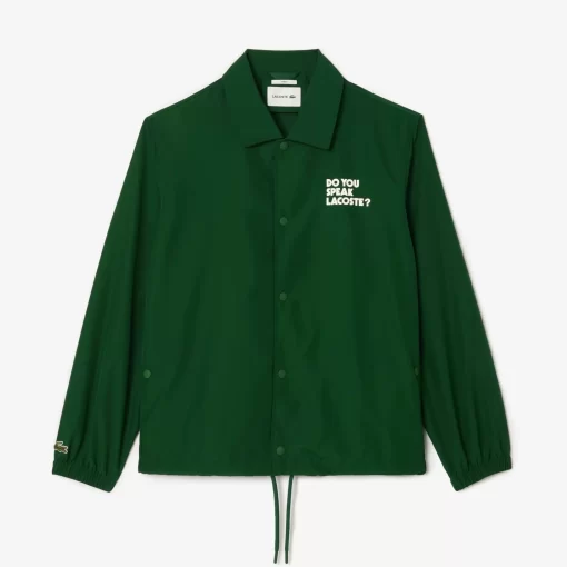 Lacoste Jackets & Coats-Lightweight Showerproof Ripstop Coach Jacket