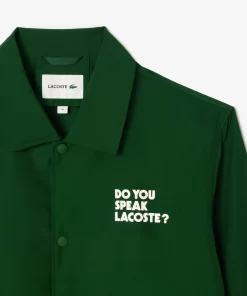 Lacoste Jackets & Coats-Lightweight Showerproof Ripstop Coach Jacket