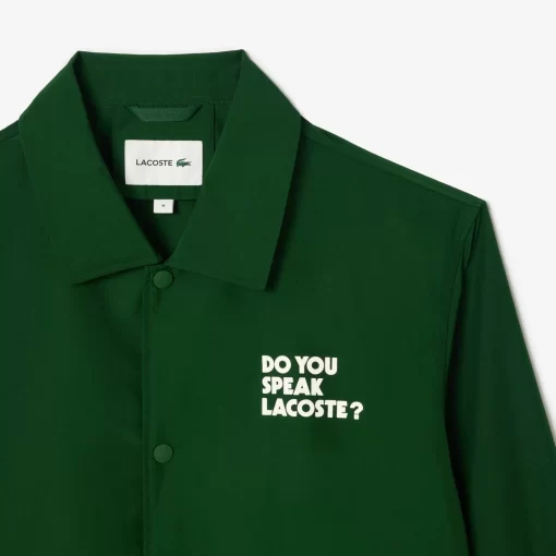 Lacoste Jackets & Coats-Lightweight Showerproof Ripstop Coach Jacket