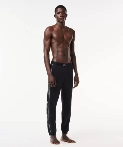 Lacoste Underwear & Lounge Wear-Logo Stripe Lounge Pants