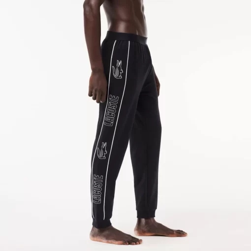 Lacoste Underwear & Lounge Wear-Logo Stripe Lounge Pants