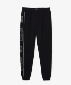 Lacoste Underwear & Lounge Wear-Logo Stripe Lounge Pants