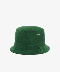 Lacoste Caps & Hats-Logo Stripe Terry Bucket Hat