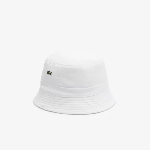 Lacoste Caps & Hats-Logo Stripe Terry Bucket Hat