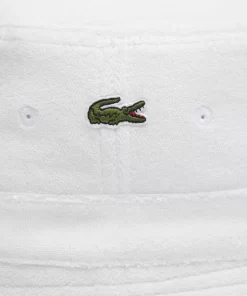 Lacoste Caps & Hats-Logo Stripe Terry Bucket Hat