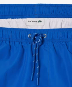 Lacoste Swimwear-Long Print Swim Trunks