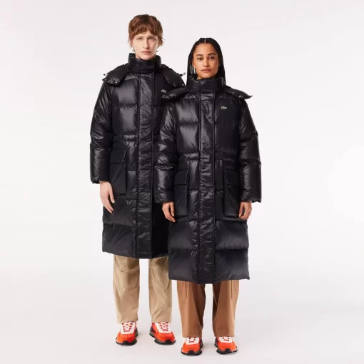 Lacoste Jackets & Coats-Long Oversized Adjustable Waist Down Jacket