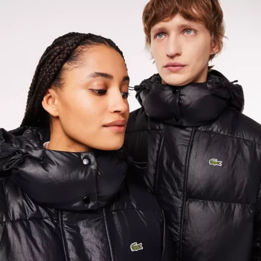 Lacoste Jackets & Coats-Long Oversized Adjustable Waist Down Jacket