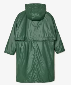 Lacoste Jackets & Coats-Long Oversized Showerproof Hooded Parka