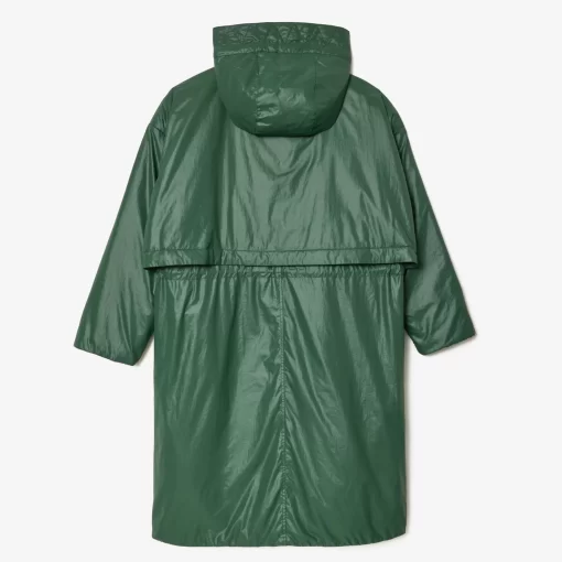 Lacoste Jackets & Coats-Long Oversized Showerproof Hooded Parka