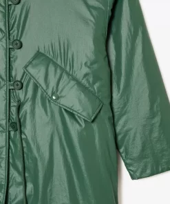 Lacoste Jackets & Coats-Long Oversized Showerproof Hooded Parka