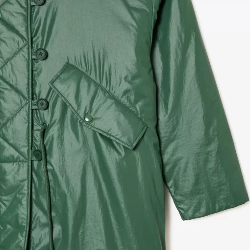 Lacoste Jackets & Coats-Long Oversized Showerproof Hooded Parka