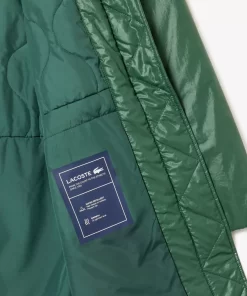 Lacoste Jackets & Coats-Long Oversized Showerproof Hooded Parka