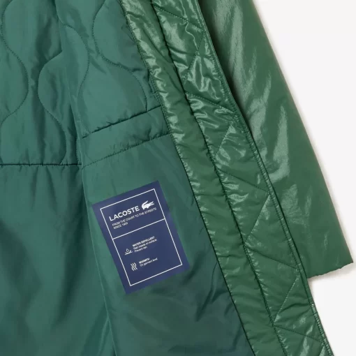 Lacoste Jackets & Coats-Long Oversized Showerproof Hooded Parka