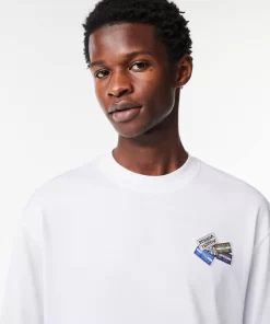 Lacoste T-Shirts-Long Sleeve Cotton Multi Badge T-Shirt